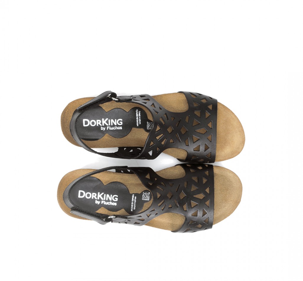 SUMMER D8156 Schwarze Sandale