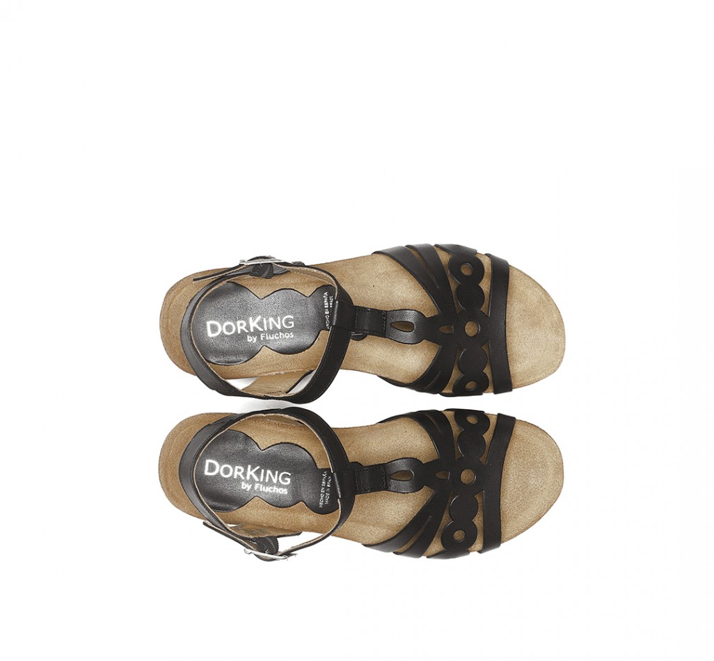 SUMMER D8158 Schwarze Sandale
