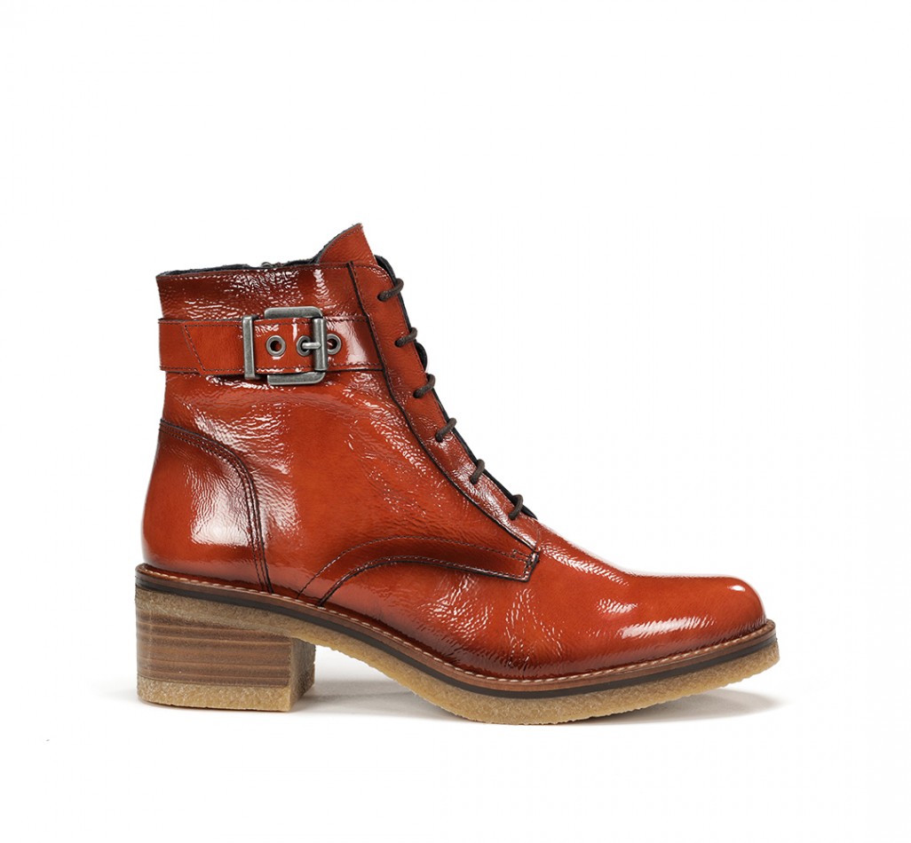 LUCERO D8686 Red Ankle Boot