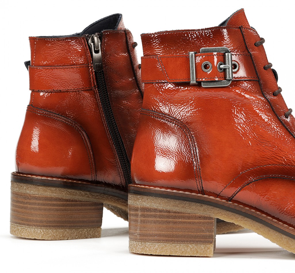 LUCERO D8686 Red Ankle Boot