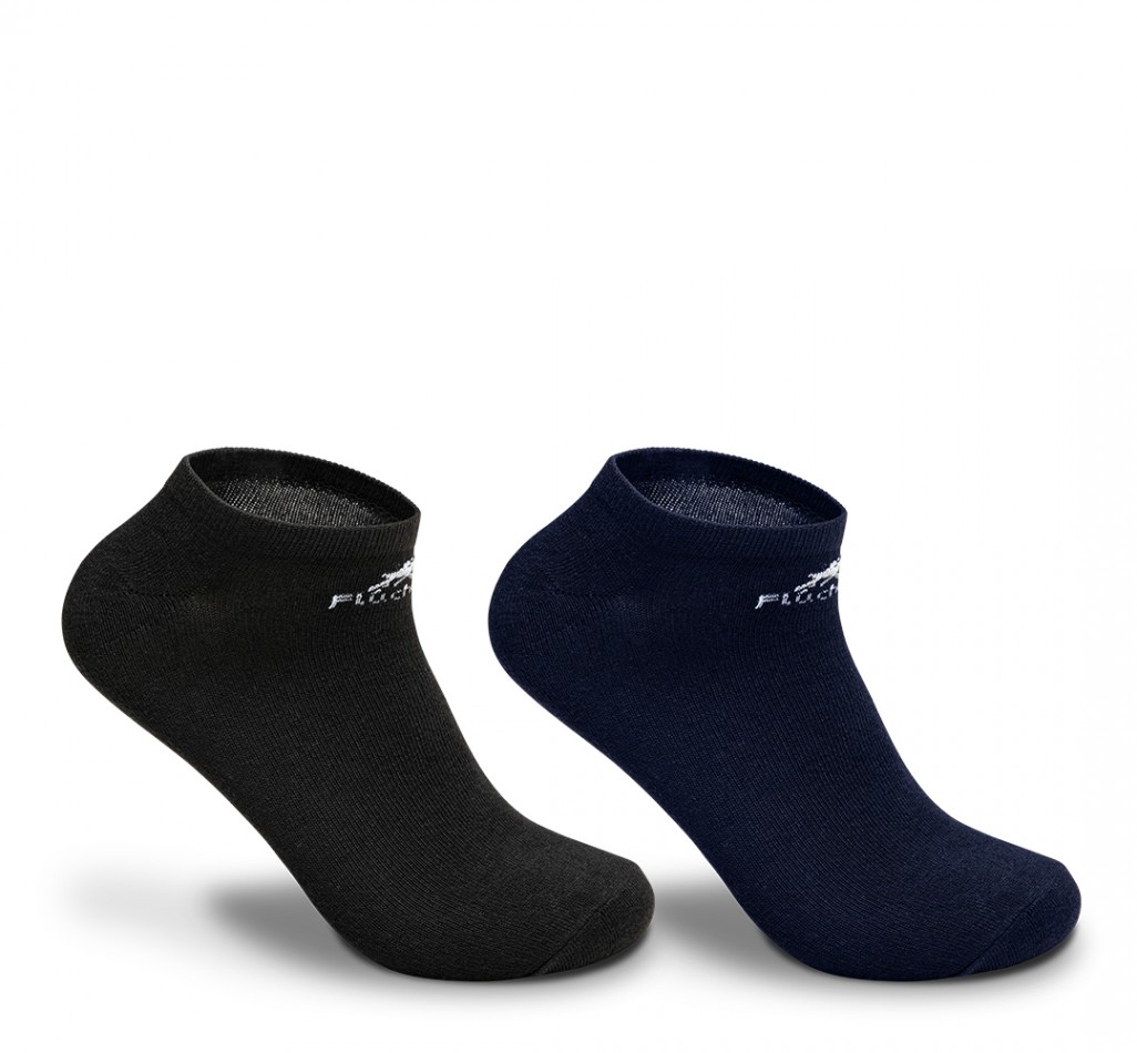 1009 Black and Marine Short Socks