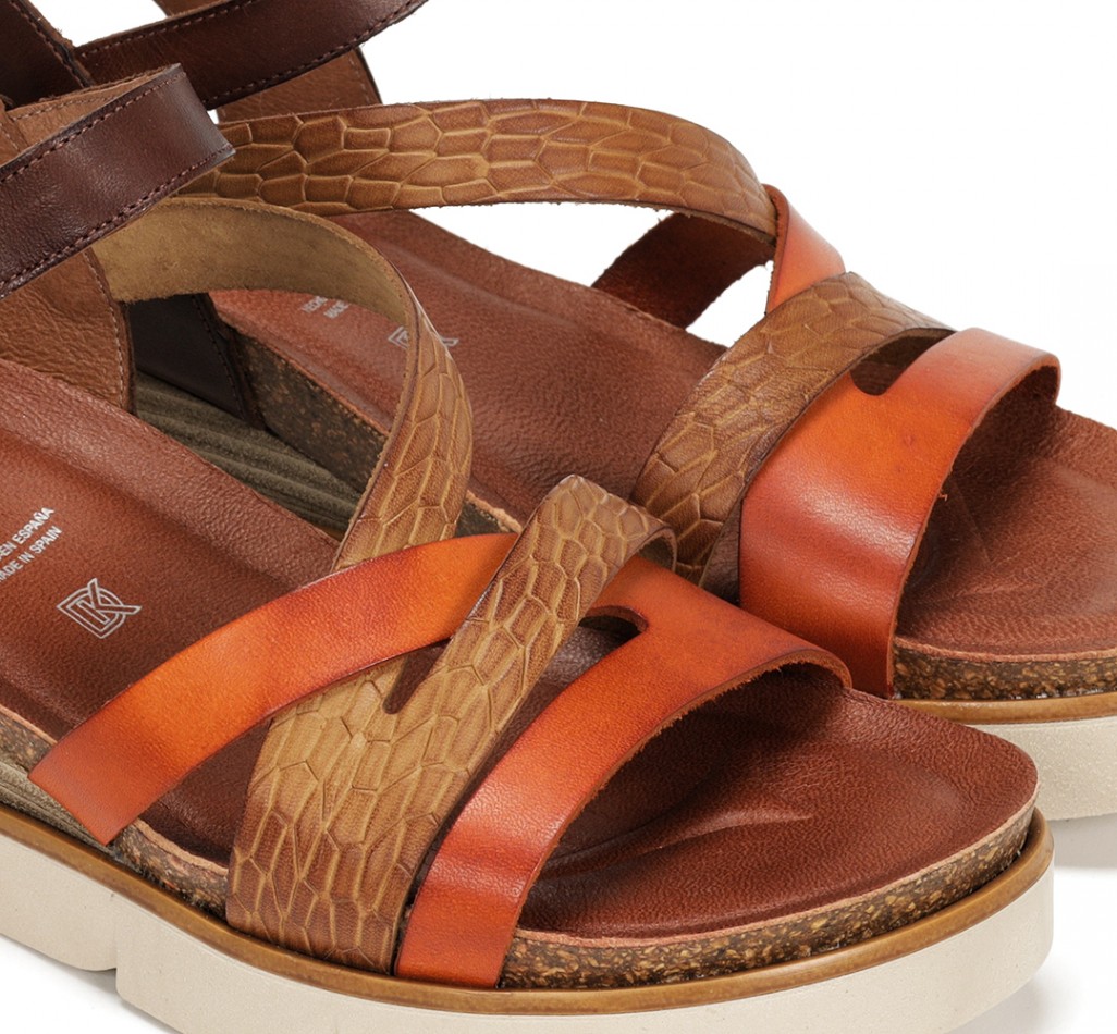 AGNES D9055 Orange Sandal