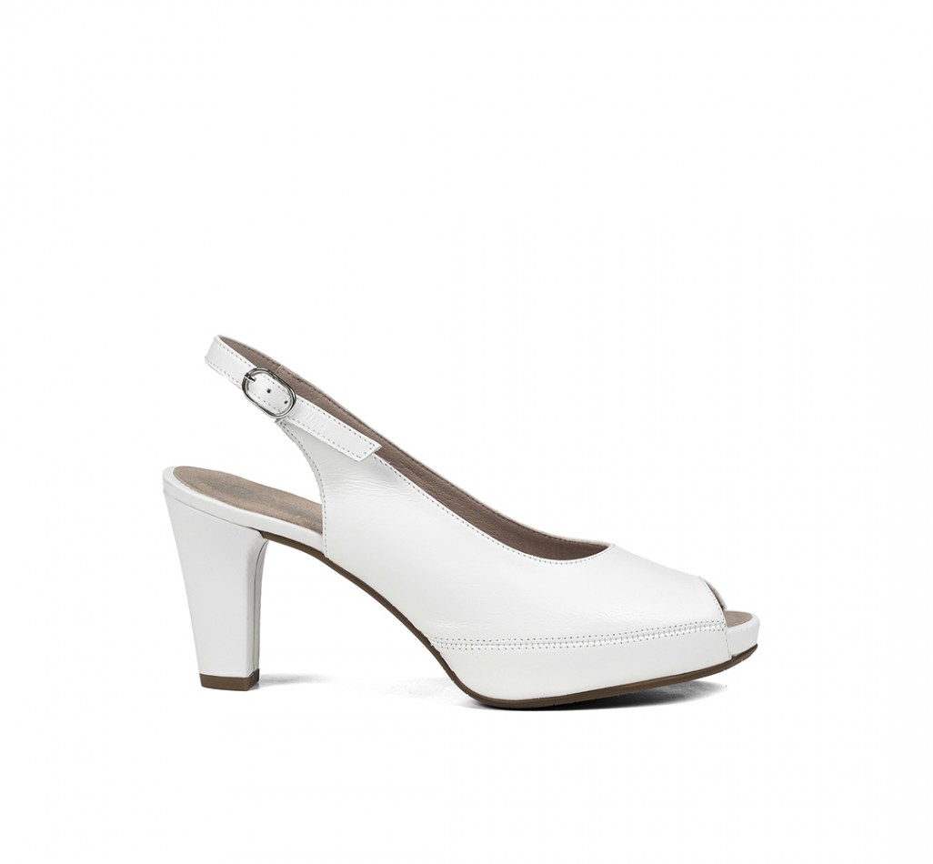 BLESA D6604 White-Heeled Shoe