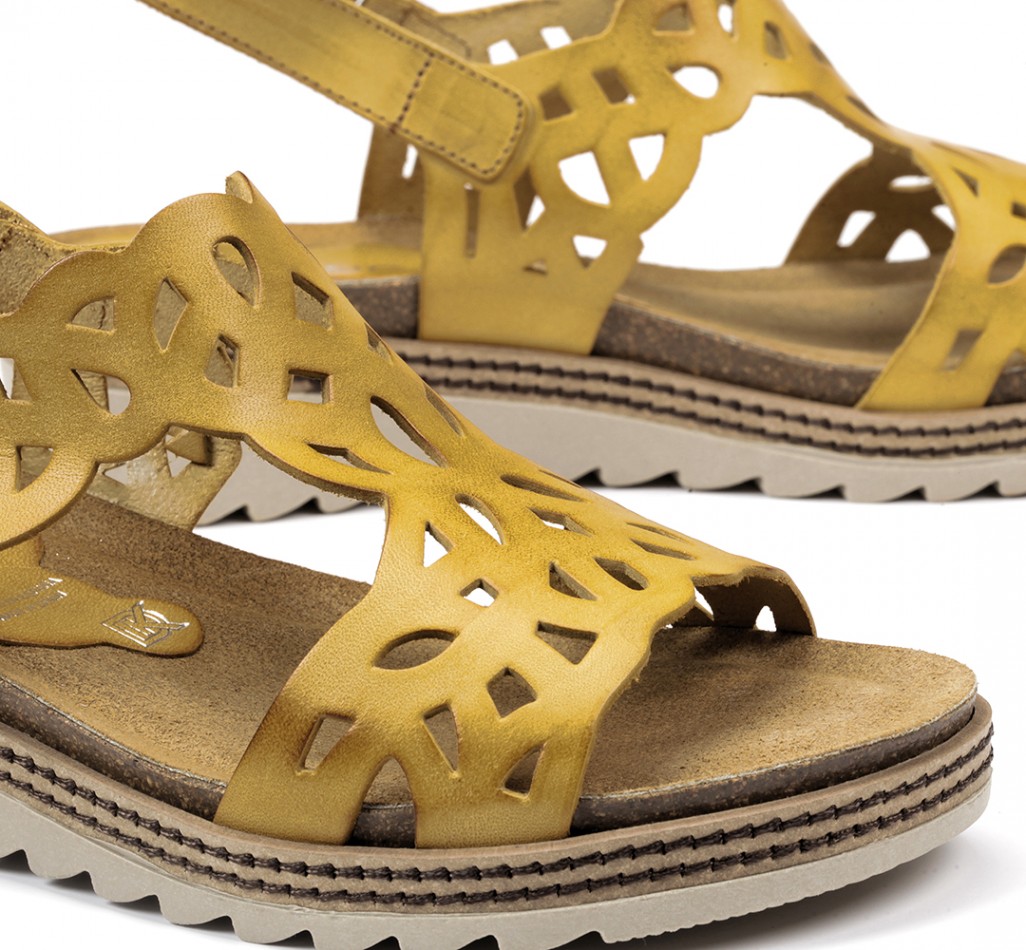 ESPE D8178 Sandal des gelben Keils