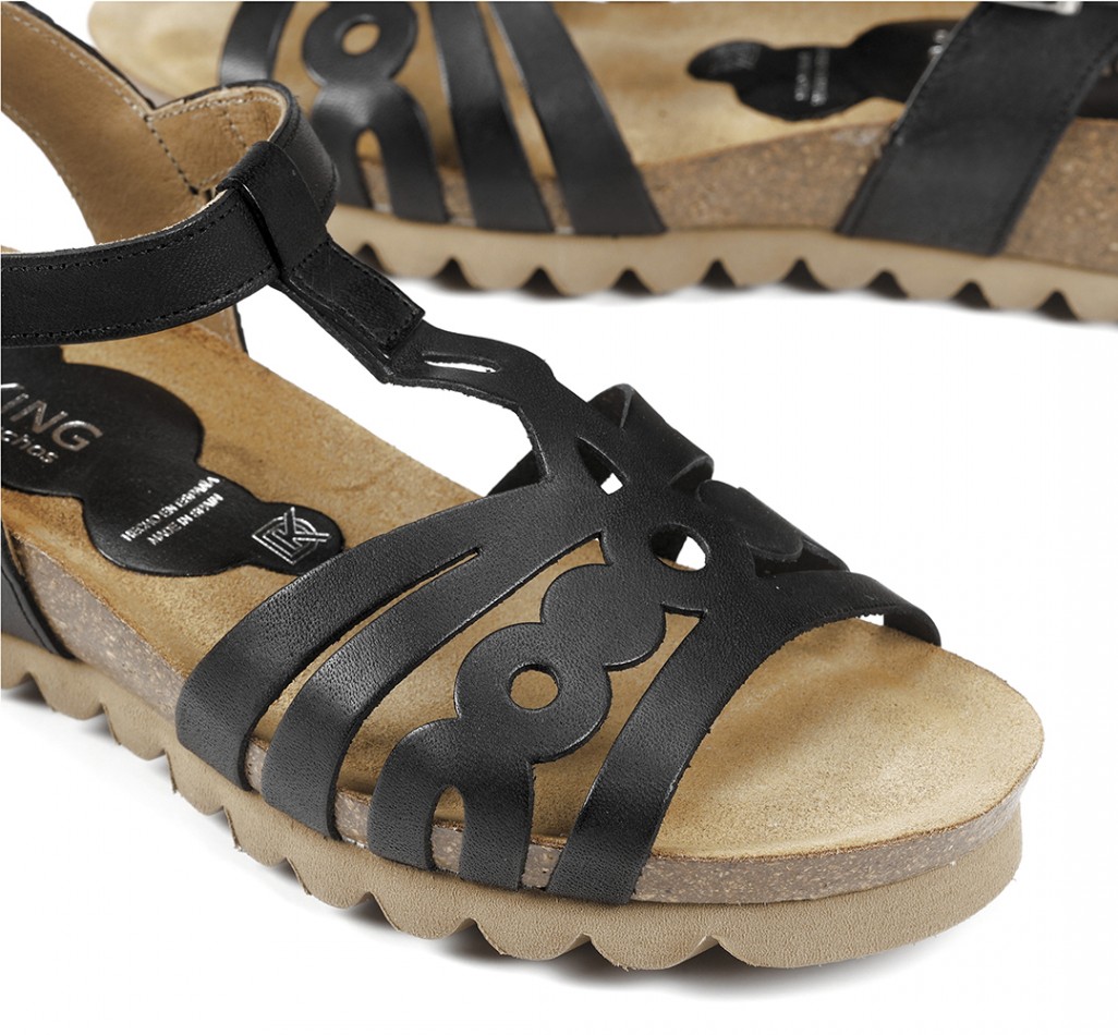 SUMMER D8158 Schwarzes sandal.